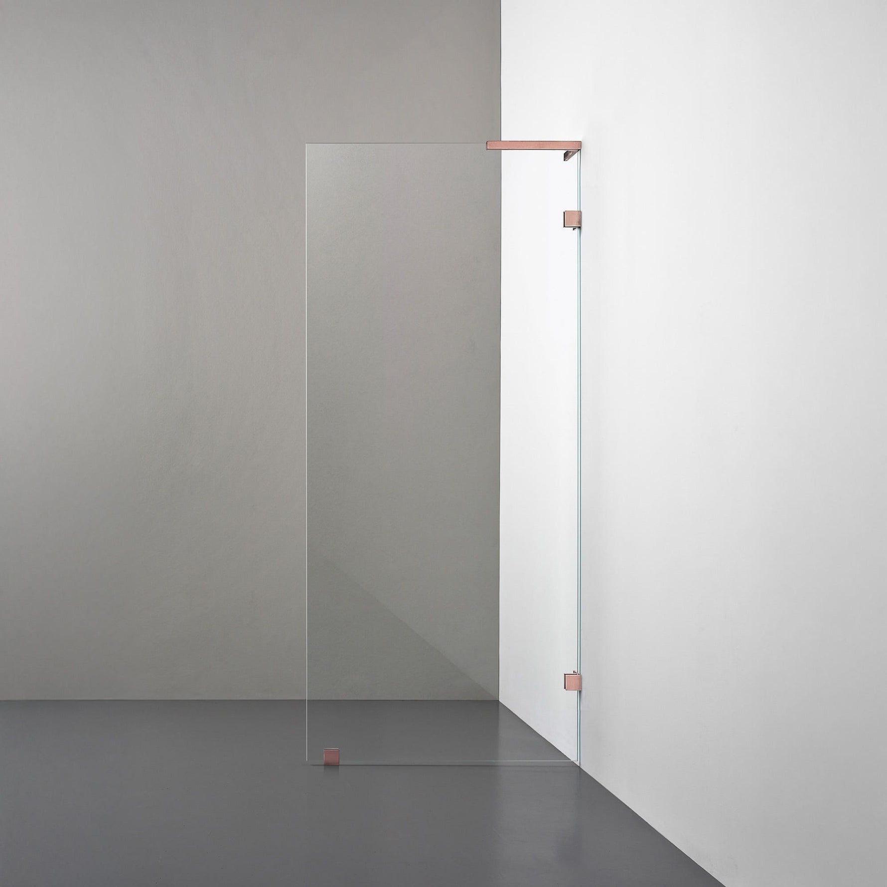 ROOH R4 Badkarsvägg, Klarglas, Copper, Höger 