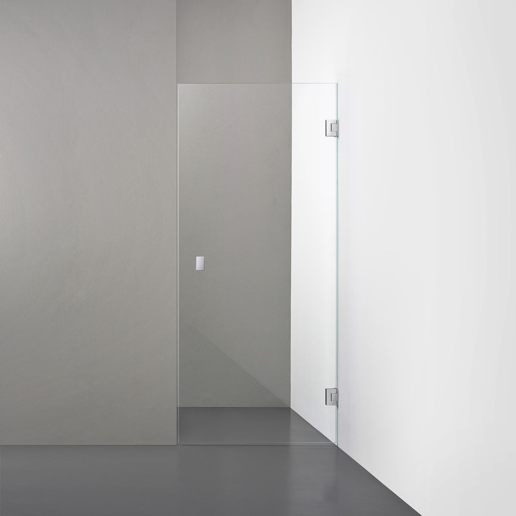 ROOH R4 Duschnisch Dörr, Klarglas, Chrome, handtag Knob #Klarglas_Chrome