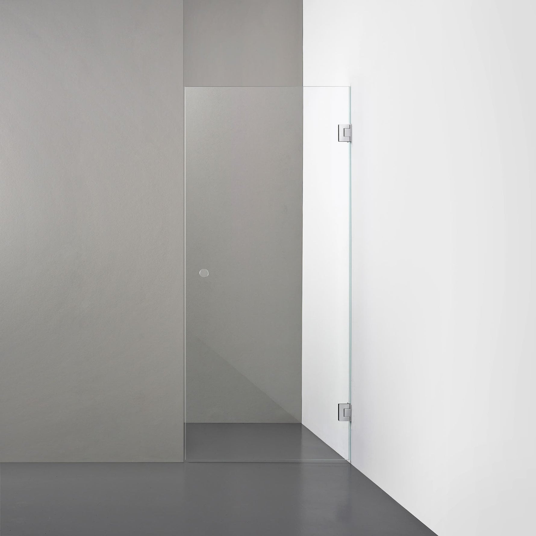 ROOH R4 Duschnisch Dörr, Klarglas, Chrome, handtag Hole #Klarglas_Chrome