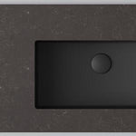 Bänkskiva INR Wave, Umber / Matte Black + tvättställ Matte Black