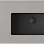Raw Concrete / Matte Black + tvättställ Matte Black