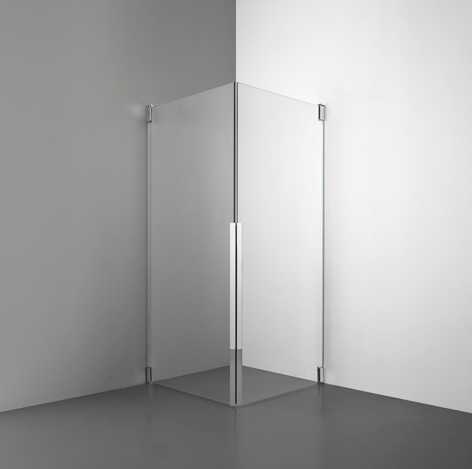 ROOH R2 Duschhörna Dörr+Dörr, Klarglas, Chrome måttbeställd 