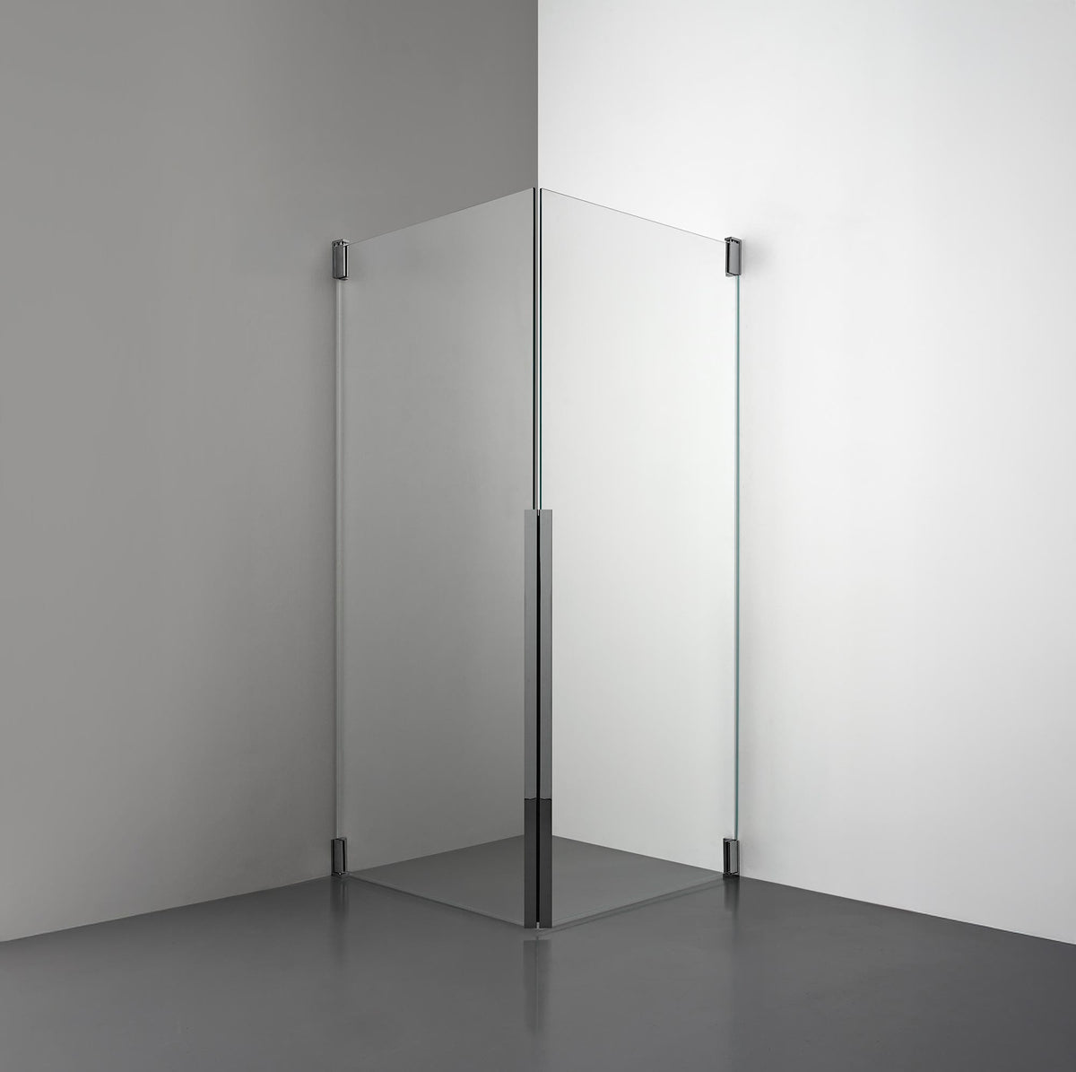 ROOH R2 Duschhörna Dörr+Dörr, Klarglas, Black chrome 