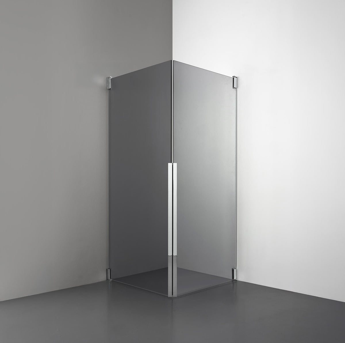 ROOH R2 Duschhörna Dörr+Dörr, Rökfärgat glas, Chrome 