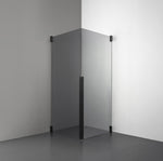 ROOH R2 Duschhörna Dörr+Dörr, Rökfärgat glas, Matte black 