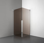 ROOH R2 Duschhörna Dörr+Dörr, Brunfärgat glas, Chrome 
