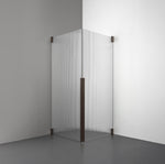 ROOH R2 Duschhörna Dörr+Dörr, Räfflat glas, Bronze 