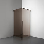 ROOH R2 Duschhörna Dörr+Vägg, Brunfärgat glas, Bronze, Höger 