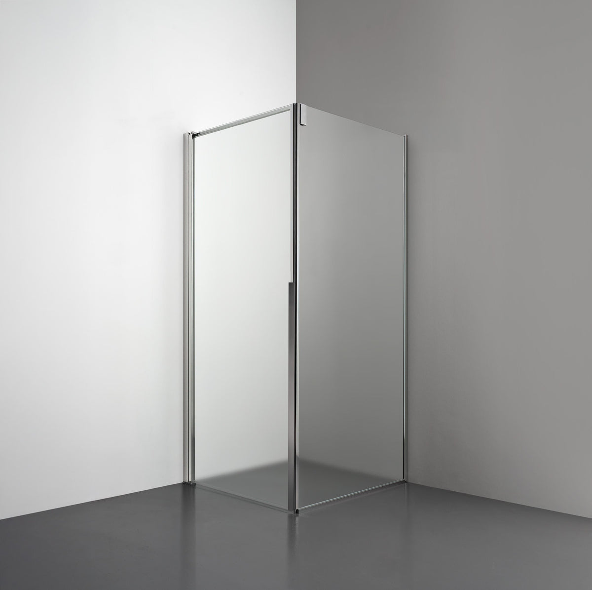 ROOH R3 Duschhörna Dörr+Vägg, Frostat, Polished, Vänster 