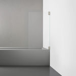 ROOH R2 Badkarsvägg Dörr, Klarglas, Brushed Nickel, Dörr höger måttbeställd 