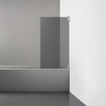 ROOH R2 Badkarsvägg Dörr, Rökfärgat glas, Chrome, Dörr höger 