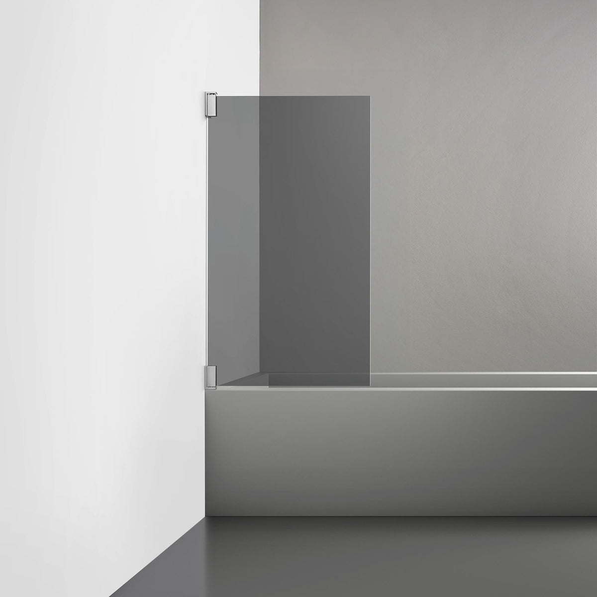 ROOH R2 Badkarsvägg Dörr, Rökfärgat glas, Chrome, Dörr vänster 