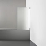 ROOH R2 Badkarsvägg Dörr, Räfflat glas, Chrome, Dörr höger 