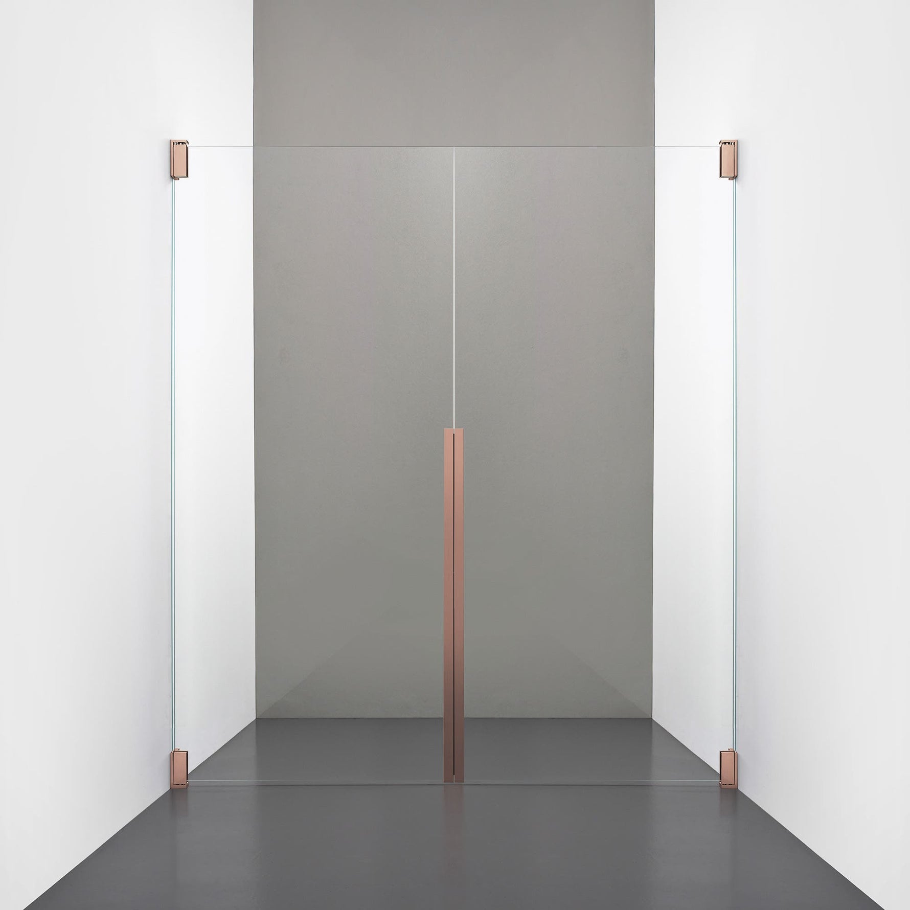 ROOH R2 Duschnisch Dörr+Dörr, Klarglas, Copper 