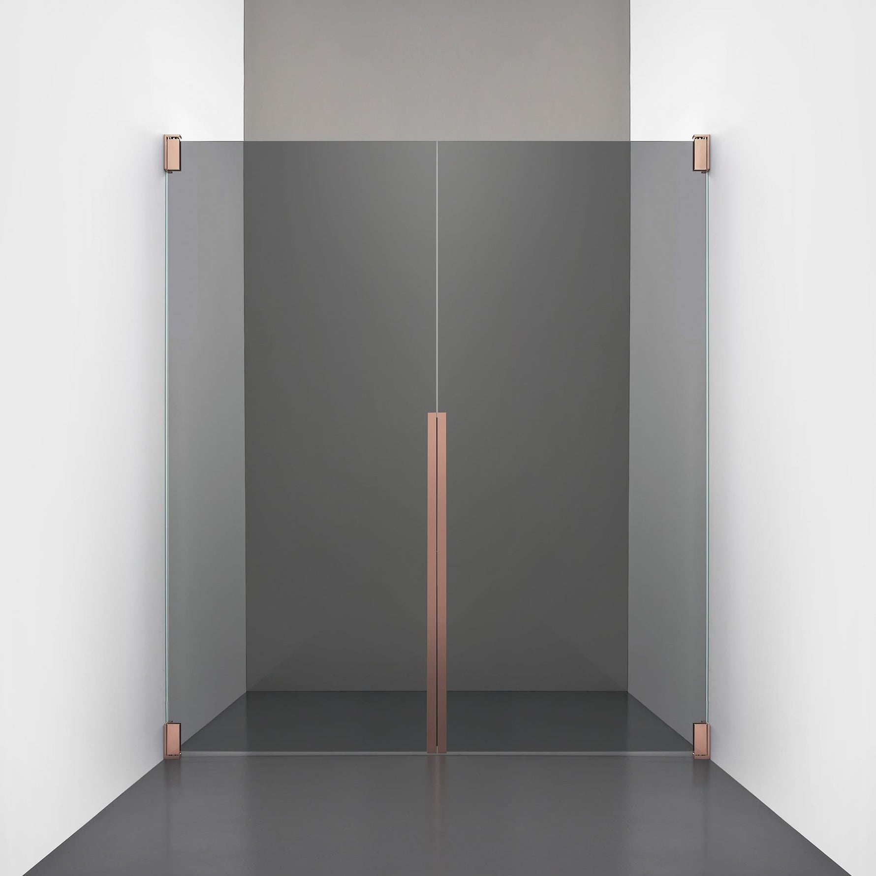 ROOH R2 Duschnisch Dörr+Dörr, Rökfärgat glas, Copper 
