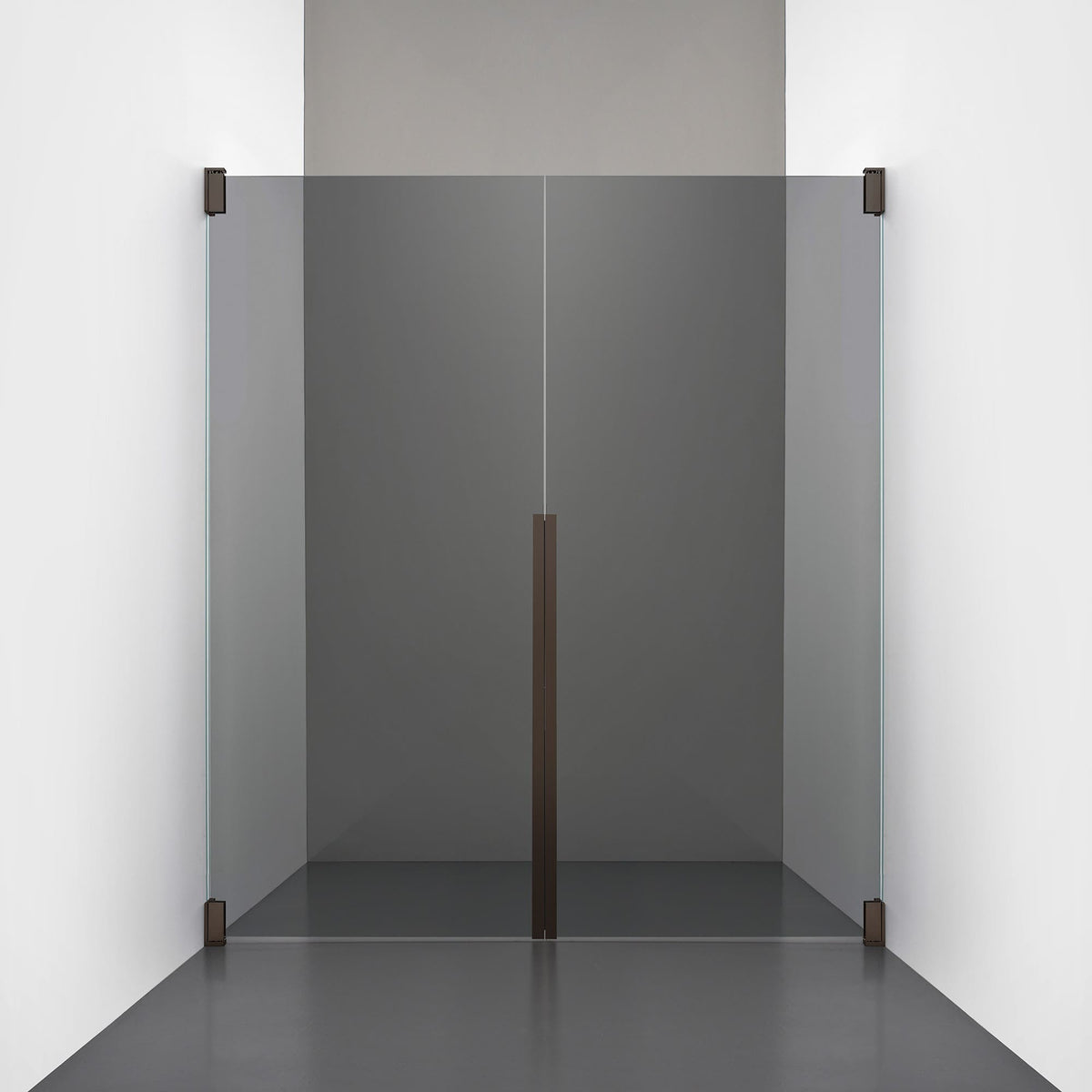 ROOH R2 Duschnisch Dörr+Dörr, Rökfärgat glas, Bronze 