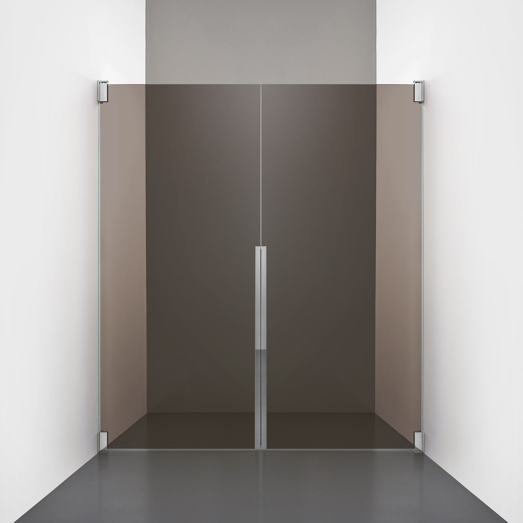 ROOH R2 Duschnisch Dörr+Dörr, Brunfärgat glas, Chrome 