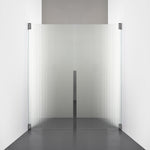 ROOH R2 Duschnisch Dörr+Dörr, Räfflat glas, Black chrome måttbeställd 