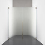 ROOH R2 Duschnisch Dörr+Dörr, Räfflat glas, Brushed Nickel måttbeställd 