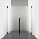 ROOH R2 Duschnisch Dörr+Dörr, Räfflat glas, Matte black 