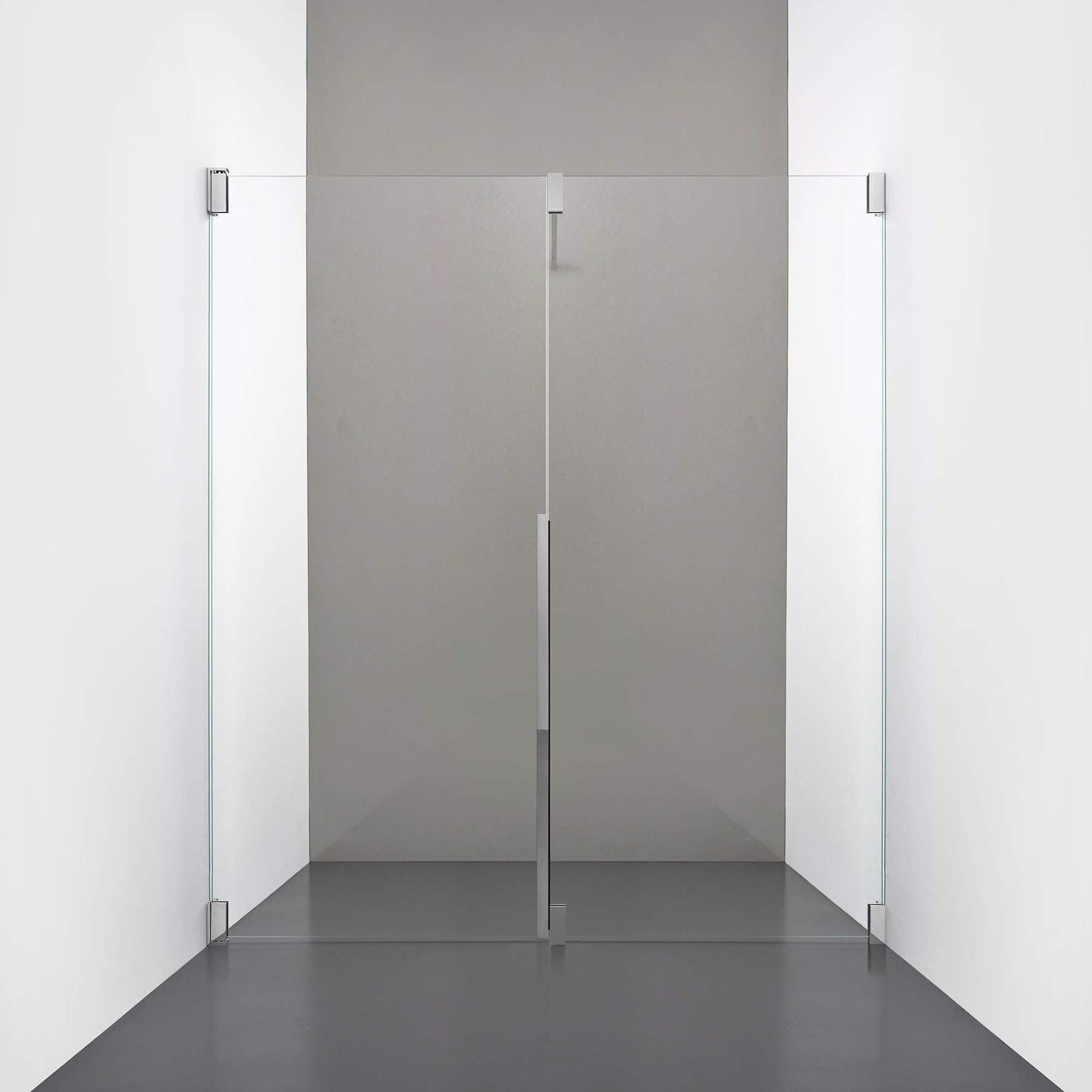 ROOH R2 Duschnisch Dörr+Vägg, Klarglas, Chrome, Vänster #Klarglas_Chrome
