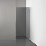 ROOH R2 Duschnisch Dörr, Rökfärgat glas, Copper, Höger måttbeställd 