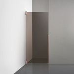 ROOH R2 Duschnisch Dörr, Brunfärgat glas, Copper, Vänster måttbeställd 