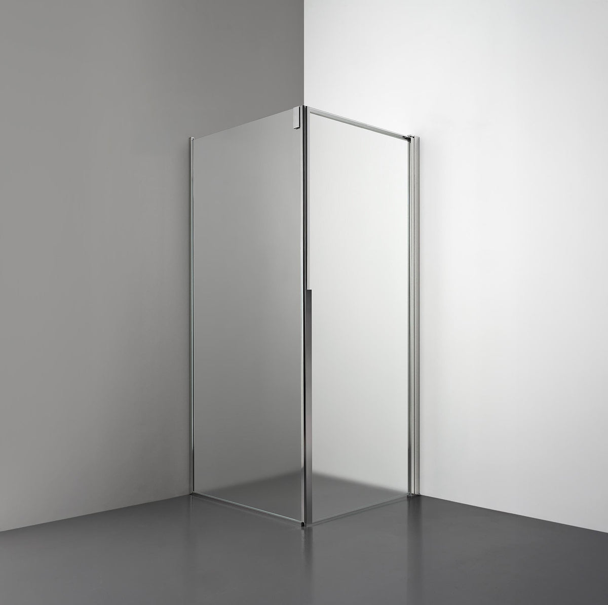 ROOH R3 Duschhörna Dörr+Vägg, Frostat, Polished, Höger 