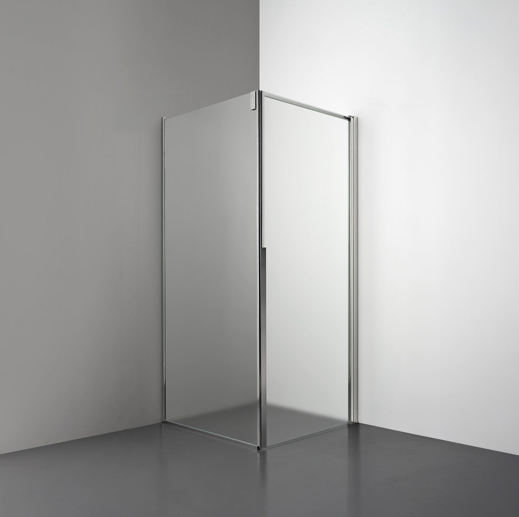 ROOH R3 Duschhörna Dörr+Vägg, Frostat, Polished, Höger 