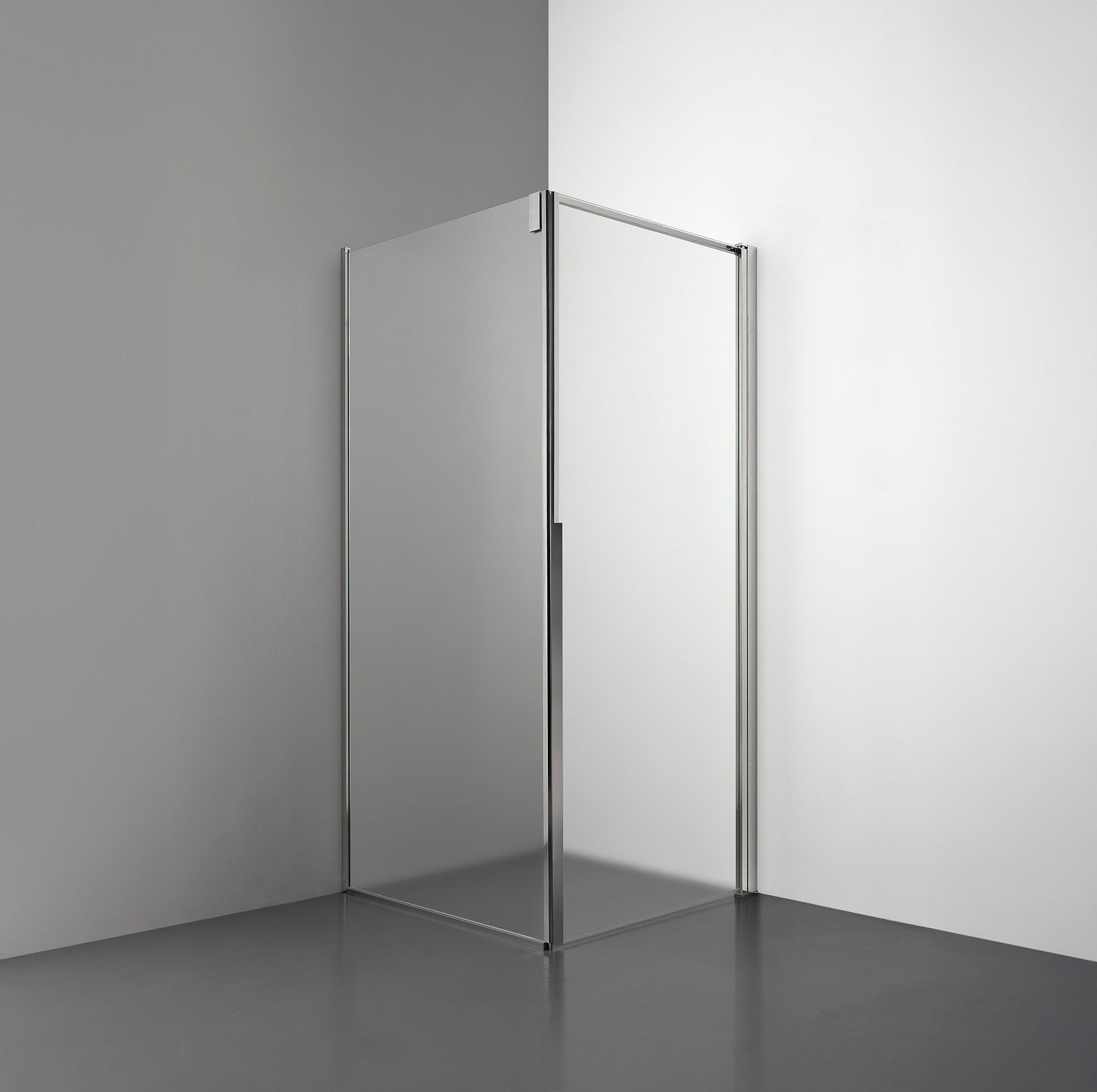 ROOH R3 Duschhörna Dörr+Vägg, Frostat, Polished, Höger 