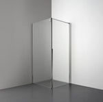 ROOH R3 Duschhörna Dörr+Vägg, Frostat, Polished, Höger 