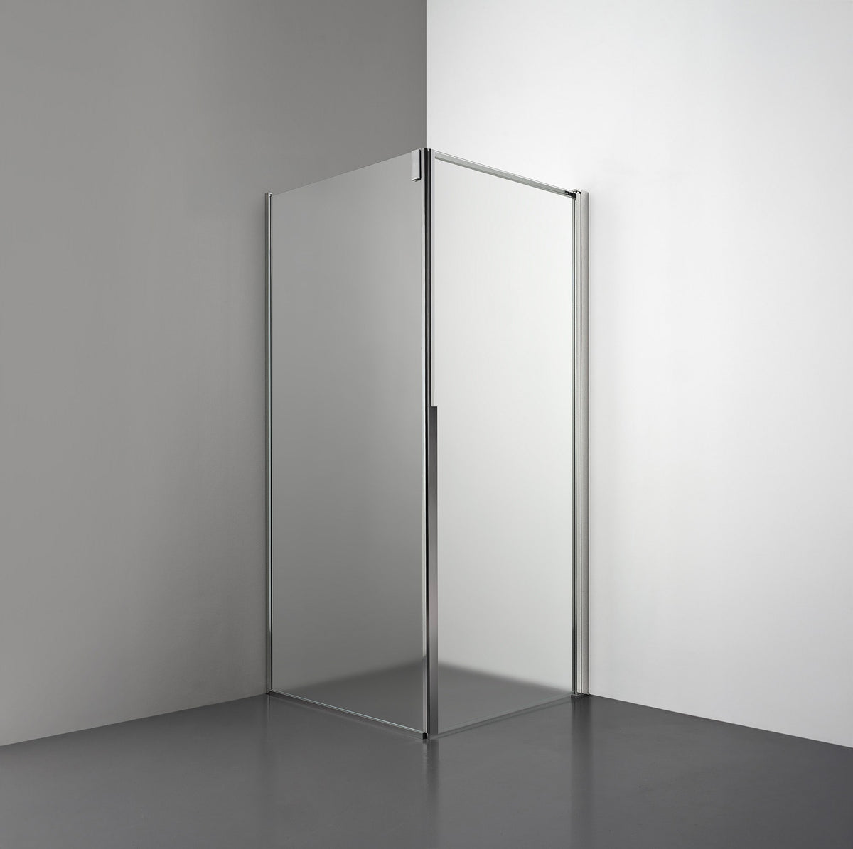 ROOH R3 Duschhörna Dörr+Vägg, Frostat, Polished, Höger 