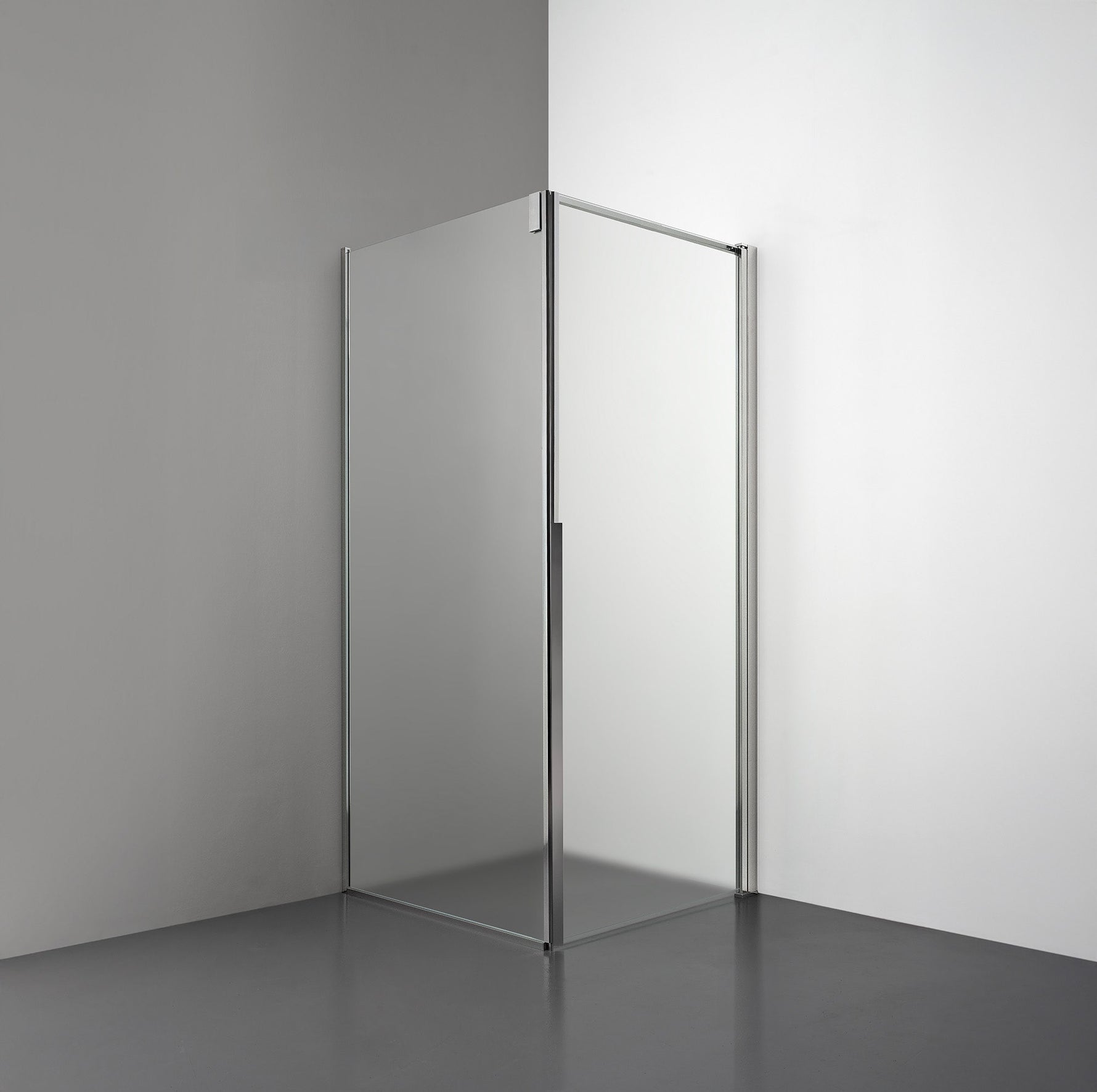ROOH R3 Duschhörna Dörr+Vägg, Frostat, Polished, Höger 