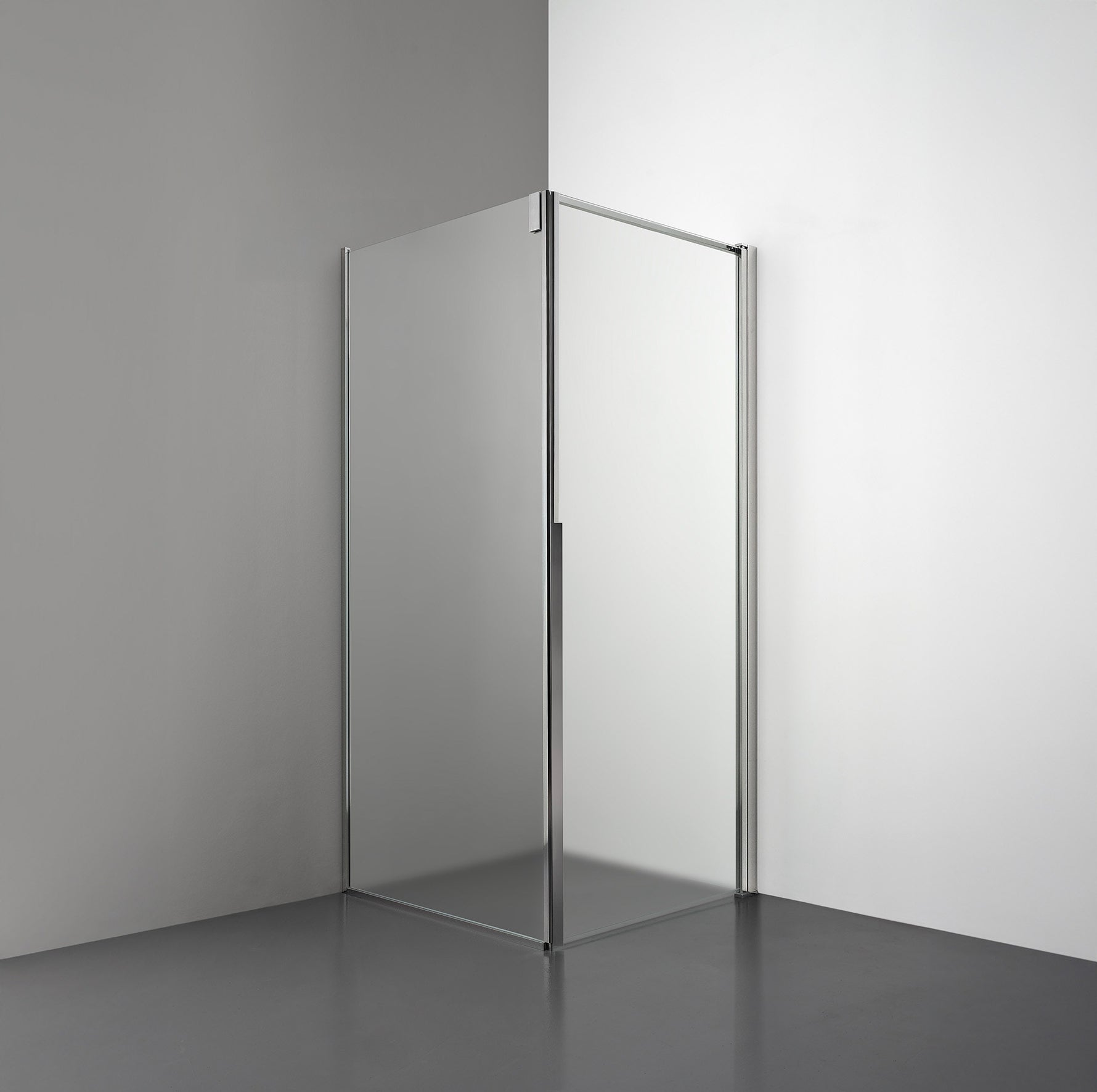 ROOH R3 Duschhörna Dörr+Vägg, Frostat, Polished, Höger 
