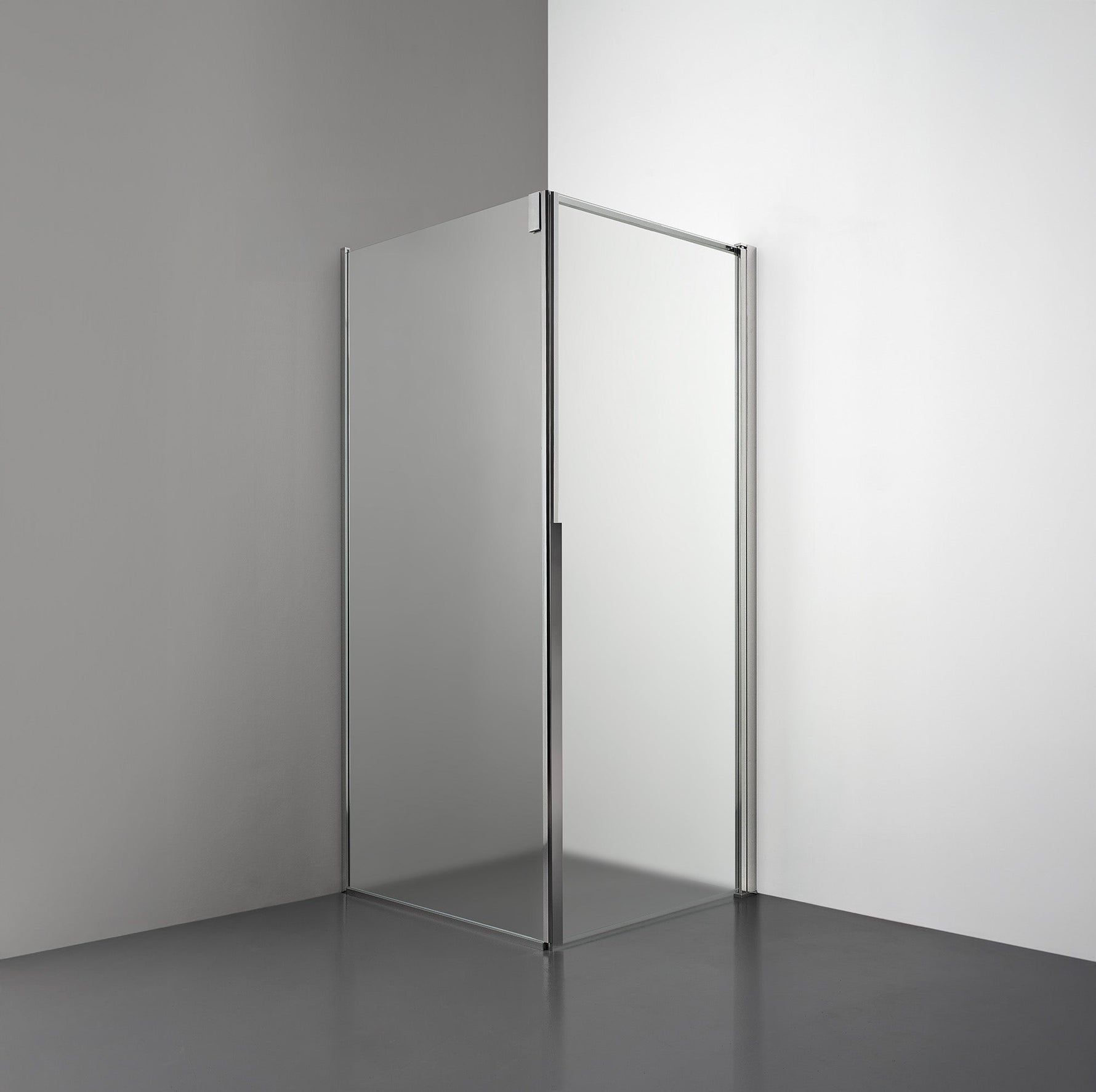 ROOH R3 Duschhörna Dörr+Vägg, Frostat, Polished, Höger 