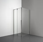 ROOH R3 Duschhörna Vikdörr+Vägg, Klarglas, Polished, Vänster 