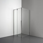 ROOH R3 Duschhörna Vikdörr+Vägg, Klarglas, Polished, Vänster 