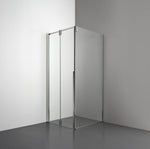 ROOH R3 Duschhörna Vikdörr+Vägg, Klarglas, Polished, Vänster 