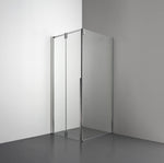 ROOH R3 Duschhörna Vikdörr+Vägg, Klarglas, Polished, Vänster 