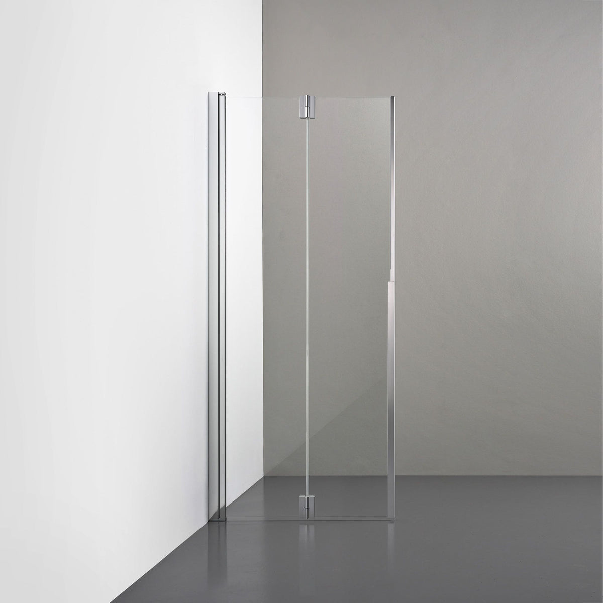 ROOH R3 Duschvägg Vikdörr, Klarglas, Polished, Vänster 