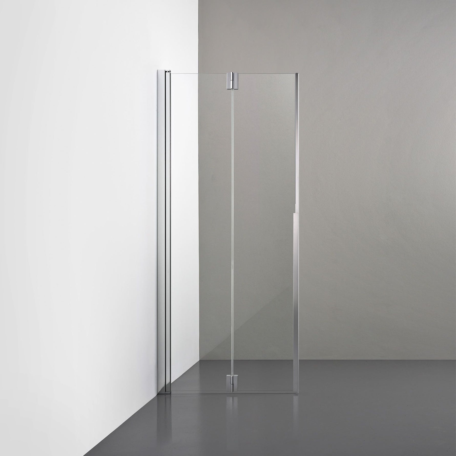ROOH R3 Duschvägg Vikdörr, Klarglas, Polished, Vänster 