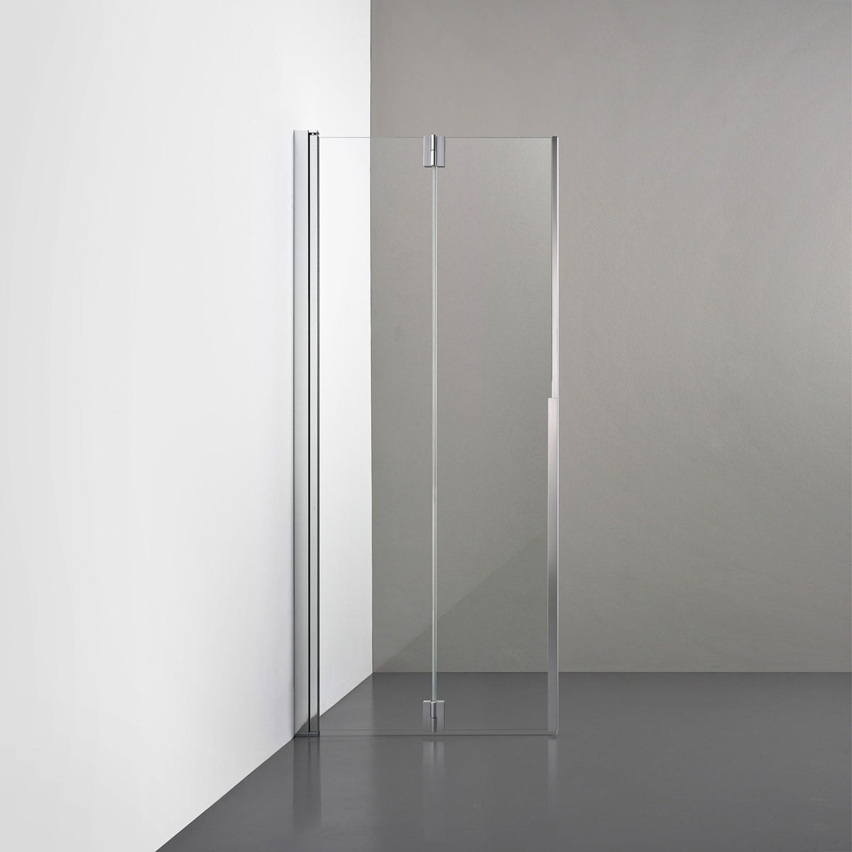 ROOH R3 Duschvägg Vikdörr, Klarglas, Polished, Vänster 