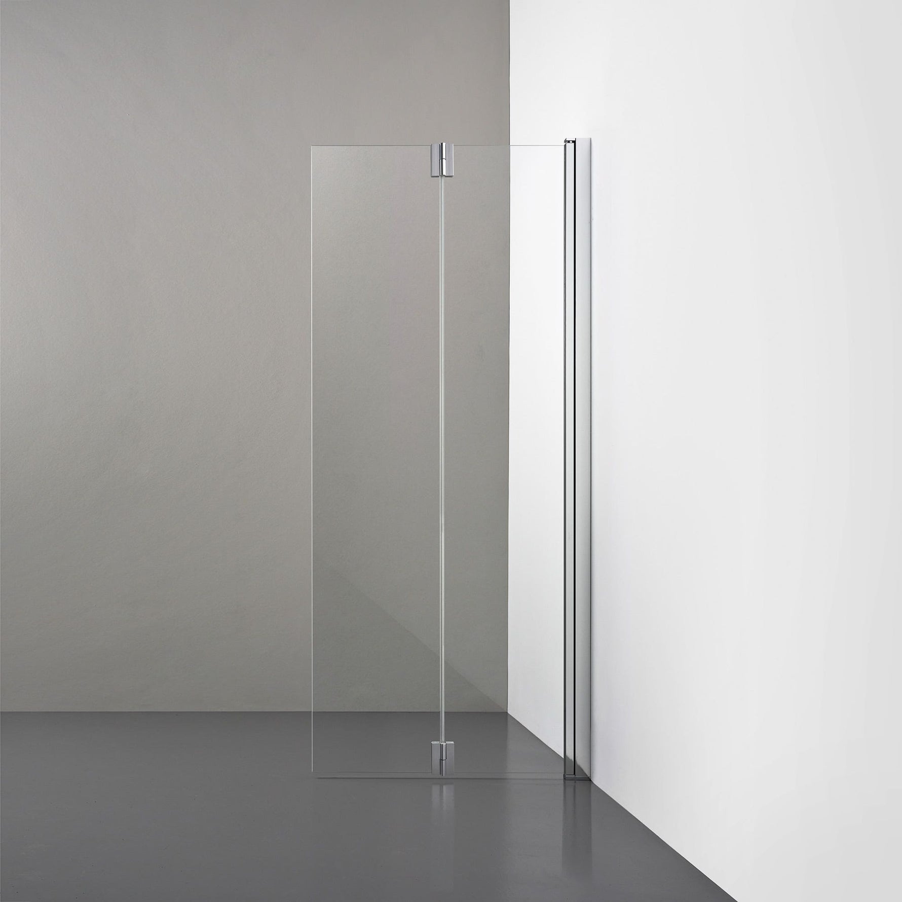 ROOH R3 Duschvägg Vikdörr, Klarglas, Polished, Höger #Klarglas_Polished