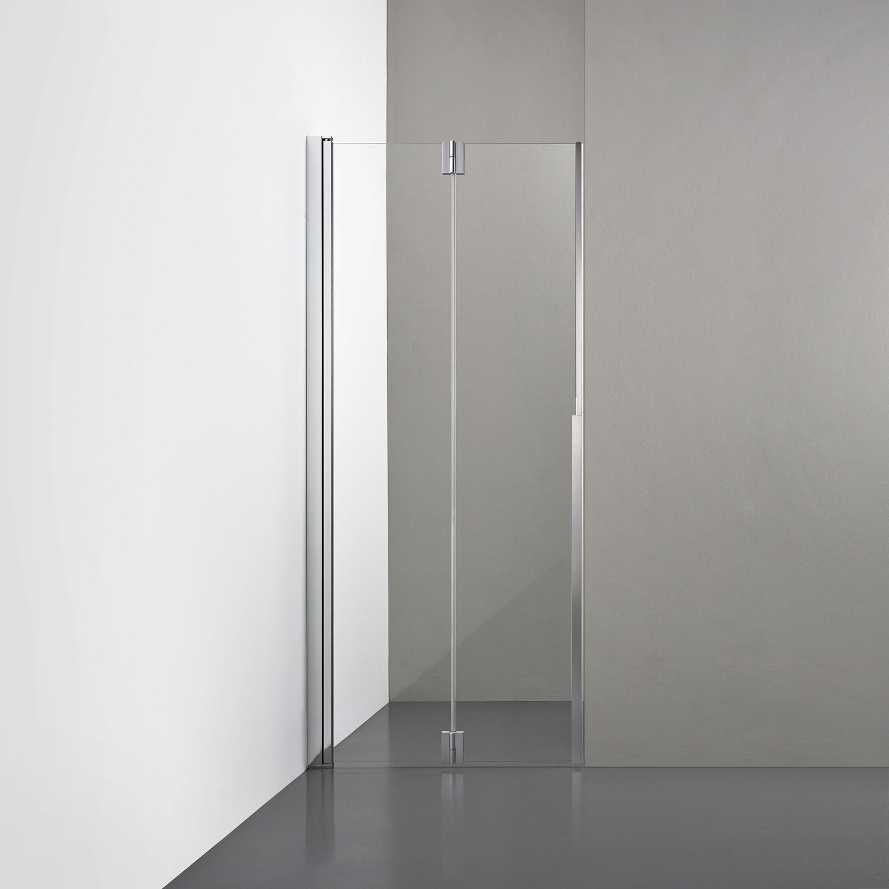ROOH R3 Duschnisch Vikdörr, Klarglas, Polished, Vänster #Klarglas_Polished