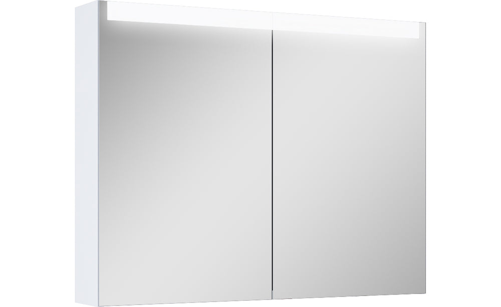 Spegelskåp Alterna Ariella X 90 med LED, Vit Högblank