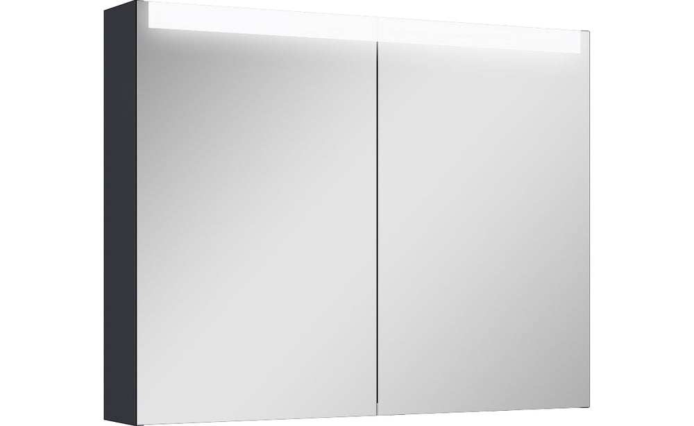 Spegelskåp Alterna Ariella X 90 med LED, Svart