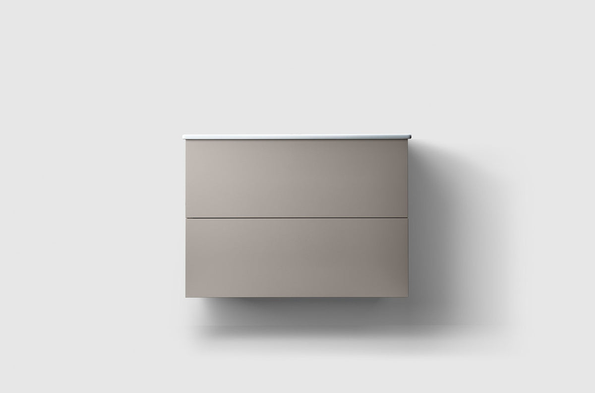Haven H3 80 kommod med porslinstvättställ Warm Grey