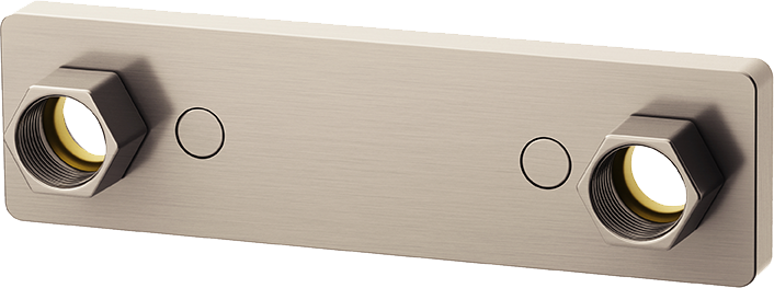 Tapwell Designline 15 PEX 160 blandarfäste Brushed Nickel 160 CC 15 PEX