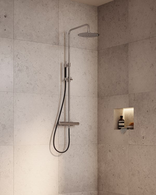 Takduschset INR Mist Stavhanddusch 150 CC Krom/Svart