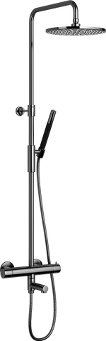 Trendbo Tapwell Takdusch m badkarspip TVM2200-160 Black Chrome 9419430